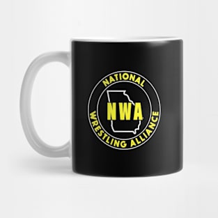 Nwa Wrestling Yellow Mug